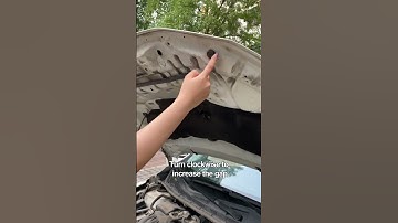 Do it yourself for large hood gaps!#car #carsoft #cardriver #driving #drive #tips #manual #skills