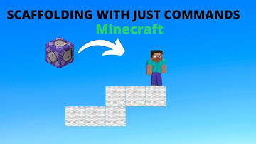 How to scaffold with command blocks.