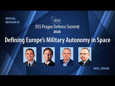 Special Session 3: Defining Europe’s Military Autonomy in Space