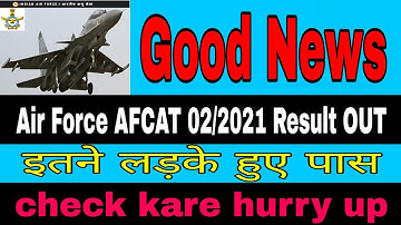 Air Force AFCAT 02/2021 Result OUT || By : Anup Prasad || FCF ||