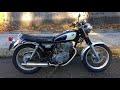 SR400 直管キャブトンマフラーでトンネル通過  加速音 排気音