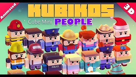 KUBIKOS - People 20 Animated Cube Character