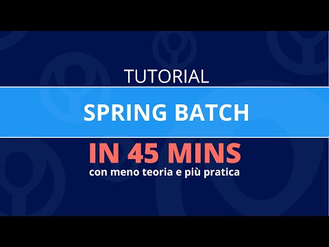 Video: Qual è il contesto di esecuzione in Spring Batch?