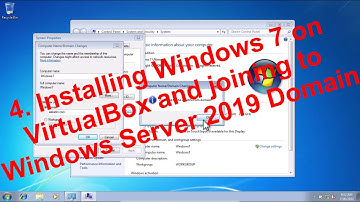 4. Installing Windows 7 on VirtualBox and joining to Windows Server 2019 Domain