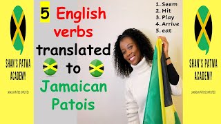 5 common English verbs translated to Jamaican Patois with example sentences/ LEARN JAMAICAN PATOIS