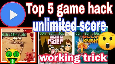 MX player Top 5 game Hack !! Unlimited score trick 2022 !!