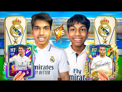 My Real Madrid vs Bro's Real Madrid SQUAD BUILDER BATTLE — FC Mobile!