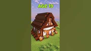Minecraft Building At Different Ages?🤔 #shorts