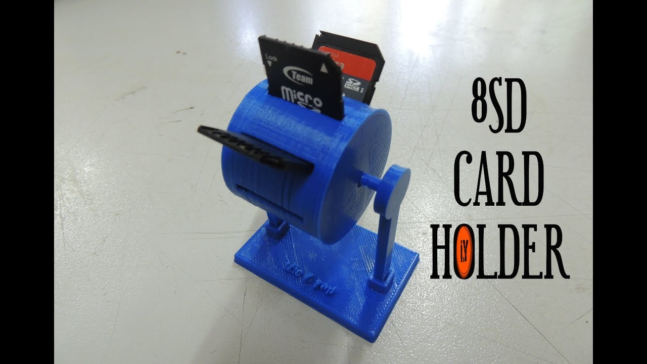HOW TO MAKE A SD CARD HOLDER? 8SD CARD HOLDER YouTube