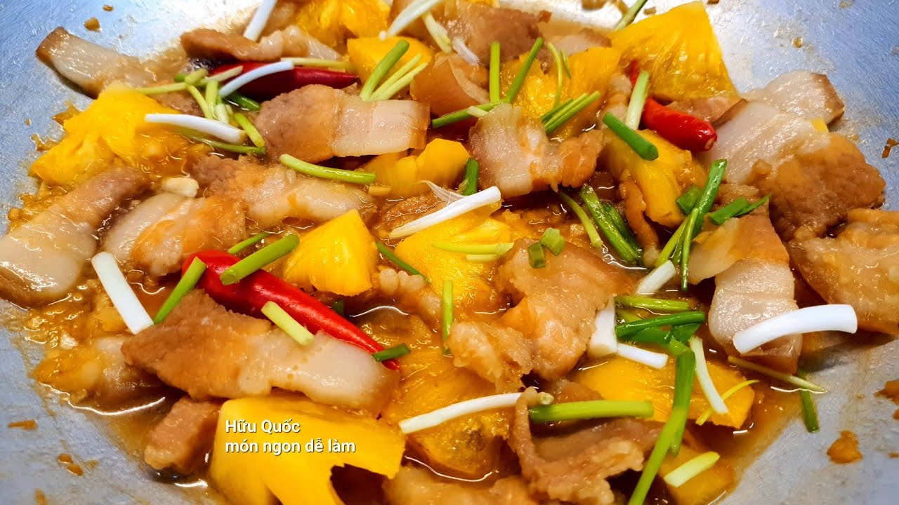 cách làm THỊT BA RỌI KHO KHÓM thơm ngon cho bửa cơm gia đình - Hữu Quốc ...