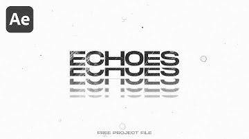 Echo Text Effect - After Effects Tutorial