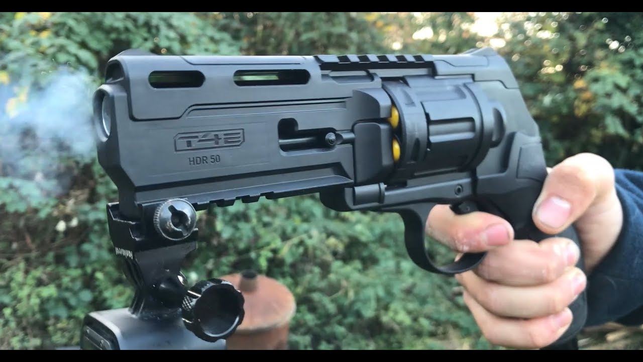 Umarex Hdr T4e 50 Review Test Chrono And Duel Revolver Paintball Gun Youtube