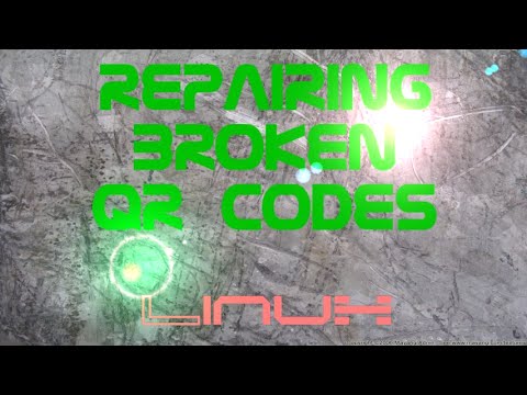 Repairing Damaged QR Codes On Linux Part 1 - YouTube