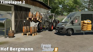 Selling Bread & Cheese, Installation of Butter Equipment│Hof Bergmann│FS 19│Timelapse#02