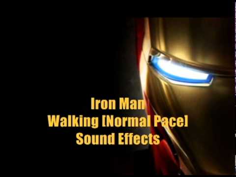 Iron Man Sound Effects Walking Normal Pace 
