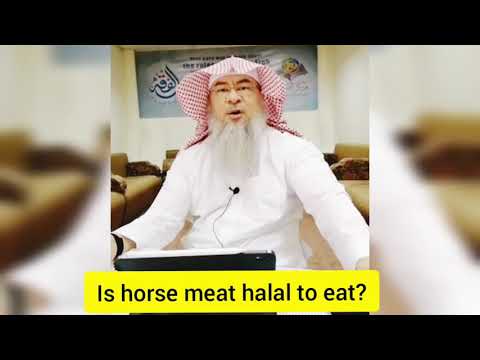 Is horse meat halal to eat? - Assim al hakeem