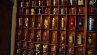 Quick video of my shot glass rack. I can have up to 118 shotglasses on the rack. Oh and if your wondering, NO I am not a drunk :D.