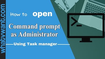 how to run command prompt as administrator using task manager