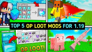 Top 5 op Loot Mods For Minecraft 1.19  | Minecraft best Mods 😍