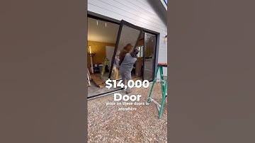 Installing our $14,000 Glass Doors #diy #tools #construction