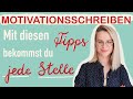 MOTIVATIONSSCHREIBEN | Vermeide DIESE FEHLER | Die besten TIPPS aus meiner Erfahrung