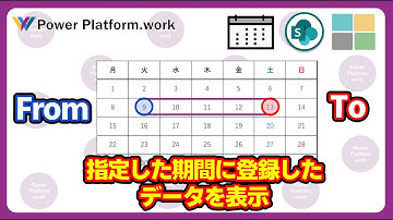 指定した期間（From To）に SharePoint リストに登録したデータを検索して表示する方法 #PowerApps