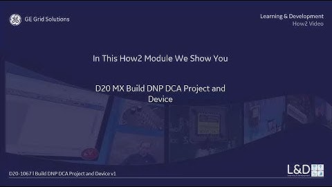 D20-1067 l Build DNP DCA Project and Device v1