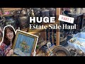 Huge estate sale haul  vintage  antiques  etsy reseller