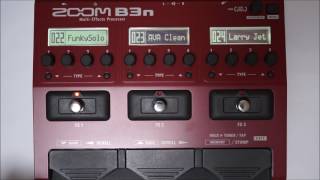 ZOOM B3N B3next Multi-Effects Processor for Bass PATCH 019-027