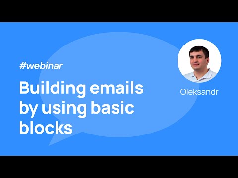 Building emails by using basic blocks and custom design via Stripo tools