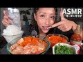 【ASMR】タイで話題🇹🇭 サーモンサラダ&とびっこ【salmon salad】