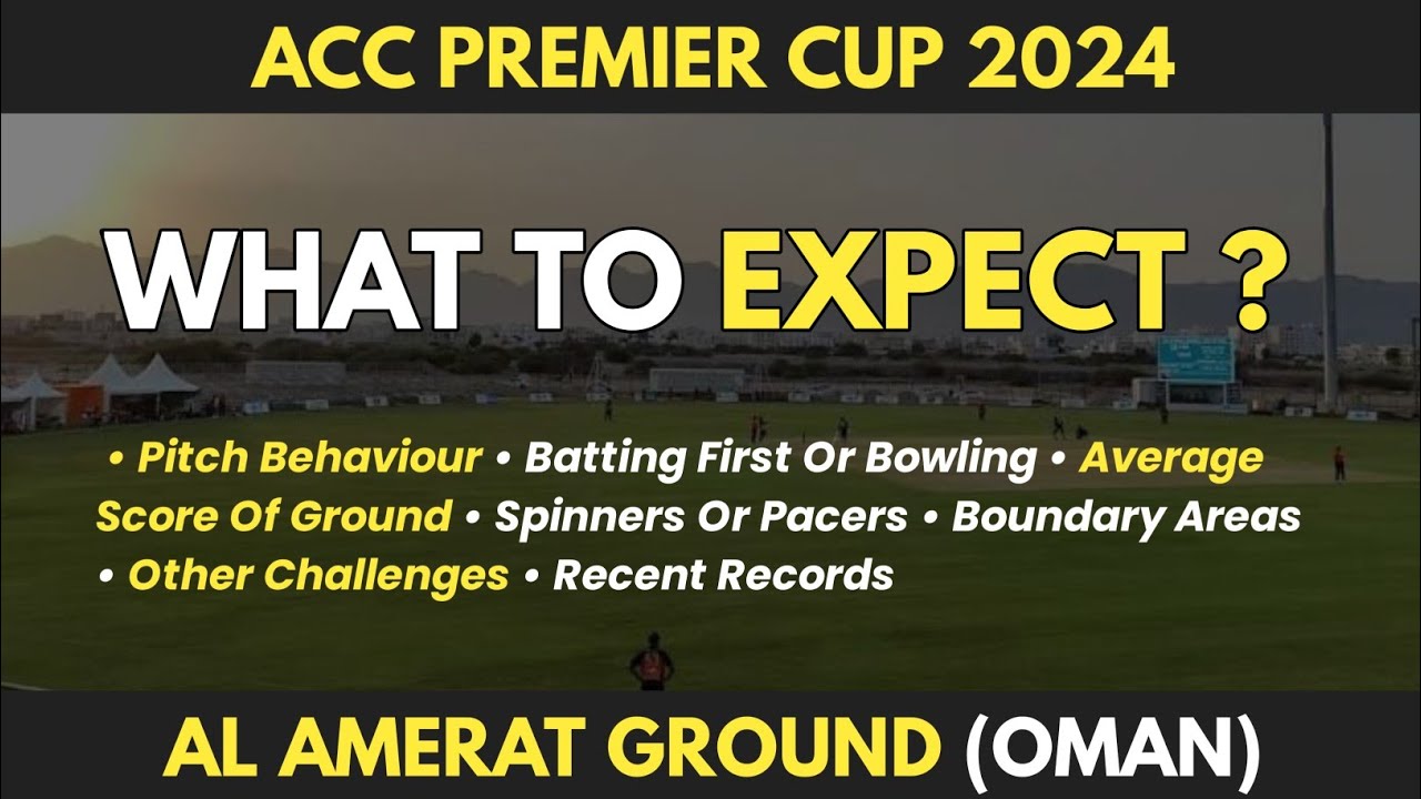 How Pitch & Ground Can Behave In ACC PREMIER CUP | Discussion By Daily ...