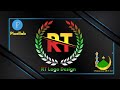 How To Make Professional R T Logo Design With Pixellab | Professional Letter Logo Design In Pixellab
