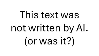 Can Humans Recognize AI-Generated Text? | Science Project