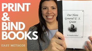 HOW TO PRINT AND BIND A BOOK- EASY METHOD 2019