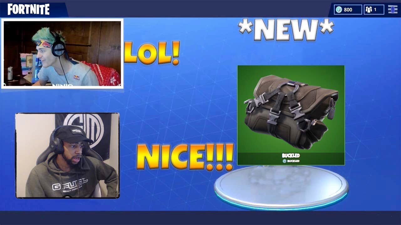 STREAMERS REACT TO *NEW* BUCKLED BACK BLINGS FORTNITE MOMENTS