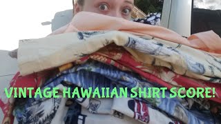 Garage Sale Score! Vintage Hawaiian Shirts!