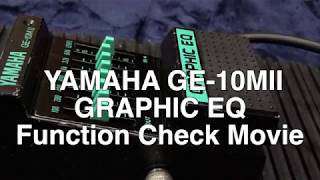 Yamaha Ge - 10Mⅱ Function Check 