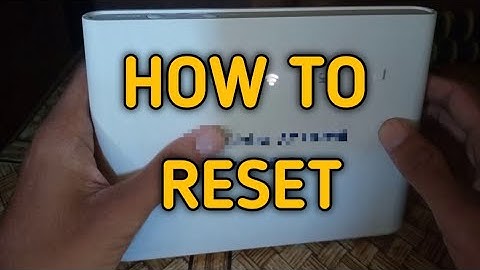 HOW TO RESET THE GLOBE AT HOME PREPAID WIFI 2020