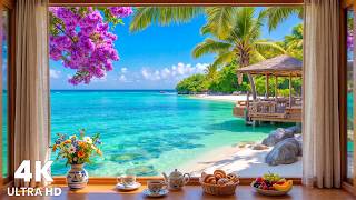 Peaceful Summer Morning Ambience - Smooth Piano Background Music & Soft Waves for Deep Relaxation screenshot 5