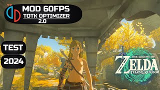 Zelda TOTK YUZU 60 FPS MOD TEST and LATEST MODS 4K 2024 PC totk optimizer 2 0