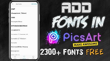How to add fonts in picsart | how to install custom fonts in picsart