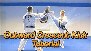 Taekwondo Outward Crescent Kick Tutorial | GNT How to