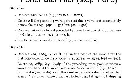 IR4.7 Porter and Krovetz stemmer