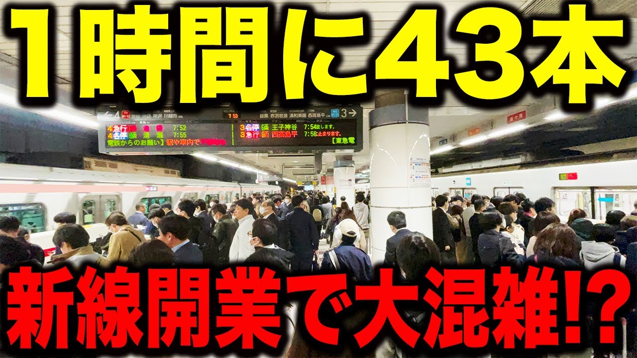 【本数多すぎ】東急東横線・目黒線・新横浜線”日吉駅”の平日朝ラッシュが凄すぎる