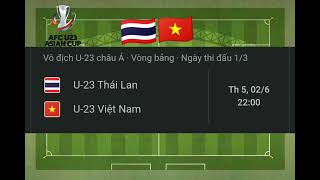 AFC U23 ASIAN CUP 2022 | VIETNAM 🇻🇳 VS THAILAND 🇹🇭 ( ỦNG HỘ VIỆT NAM 🇻🇳 )