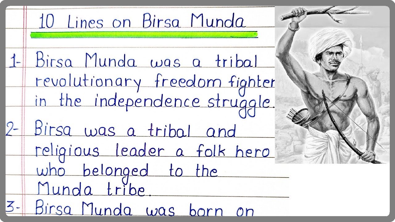 write essay on birsa munda