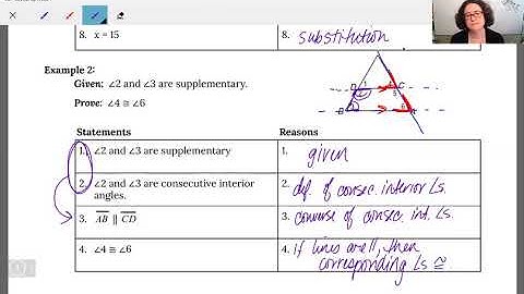 3E Video: Proving Parallel Lines (2-Column Proofs)