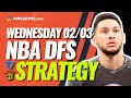 NBA DFS PICKS: DRAFTKINGS & FANDUEL DAILY FANTASY BASKETBALL STRATEGY | WEDNESDAY 2/3/21