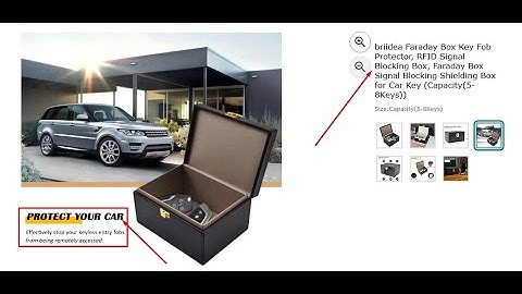 briidea Faraday Box Key Fob Protector, RFID Signal